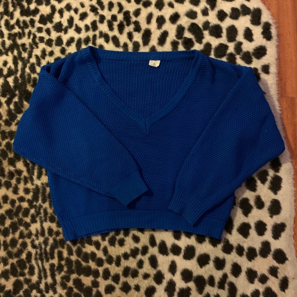 Slouchy Royal Blue Sweater